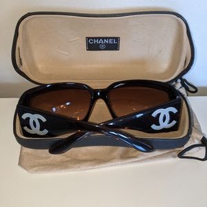 CHANEL mother of pearl sunglasses